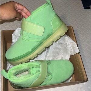 UGG Lime Green Suede Boots